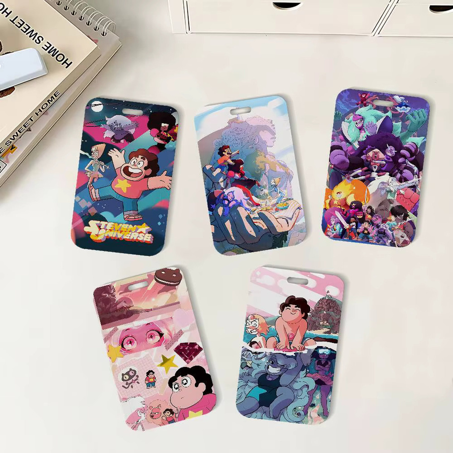 S-Steven U-Universe Ausweishalter mit Umhängeband in Multicolour für Büro und Schule - Bild 2