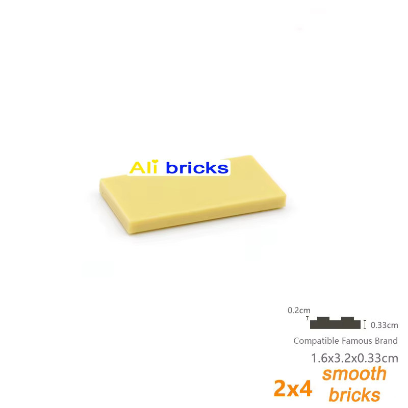 JIAJIALE DIY Bausteine Nachfüllpack aus Kunststoff, 100 Stück rote 2x4 Bricks für kreatives Spielzeug - Bild 1