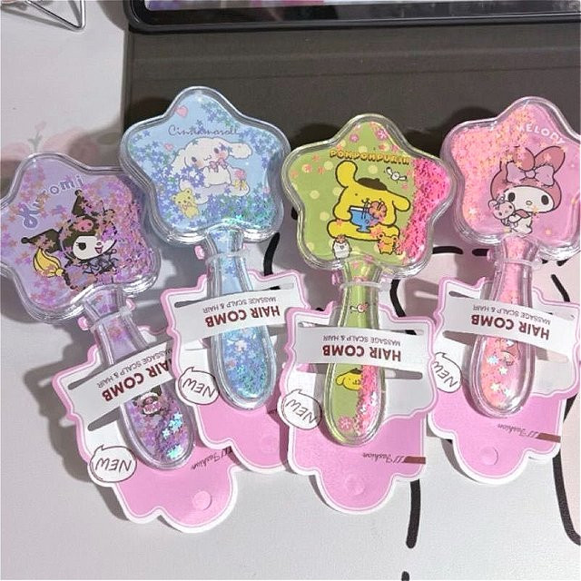 Bandai Sanrio Haarkamm mit Massagefunktion, Damen - Bild 1