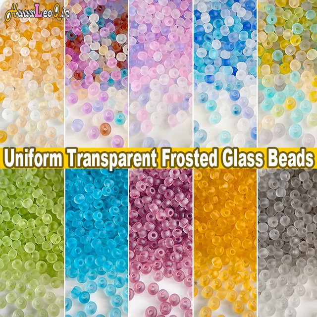 HuuaLeoQin Rocailles, 3mm, japanische transparente Milchglas Perlen, Unisex - Bild 1