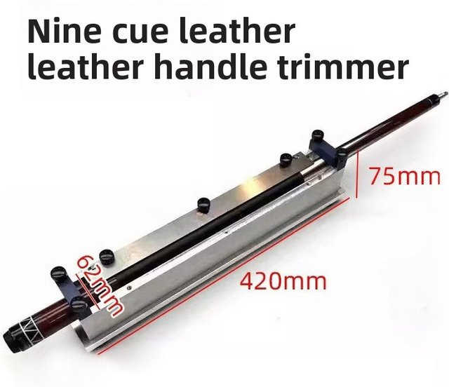 Professioneller Billard-Queue-Griff-Trimmer aus Metall in Silber für die Reparatur und den Ersatz von Lederwickeln - Bild 1
