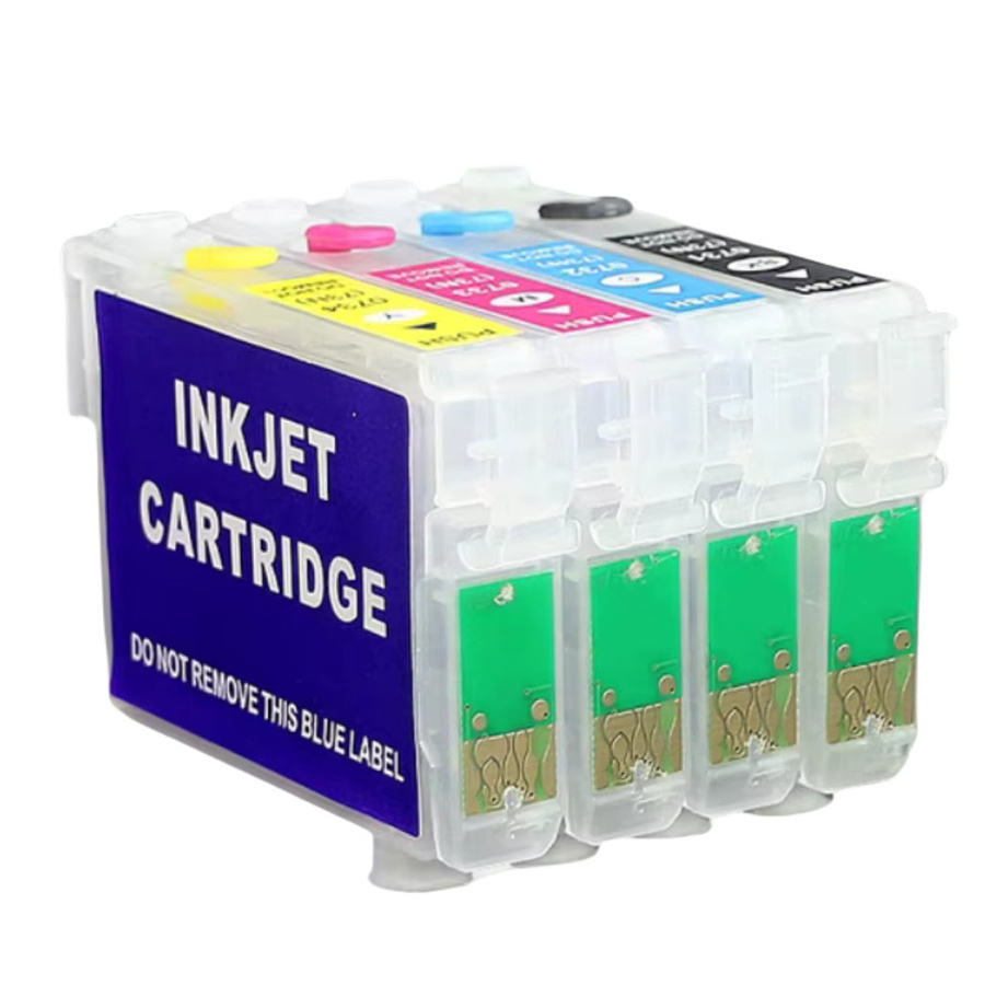 Epson T0711-T0714 Nachfüllbare Tintenpatrone Multicolor für Stylus S20 S21 SX100 SX110 SX105 SX115 SX200 SX205 SX209 SX210 Inkjet-Drucker - Bild 2