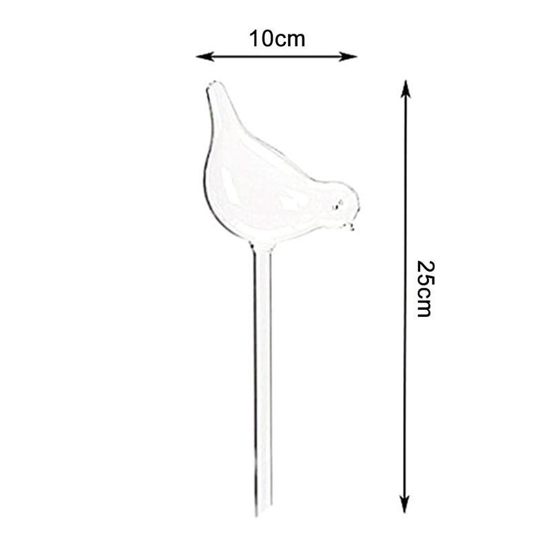 MarkMew Selbstbewässernde Pflanzenbewässerungskugeln aus Glas in transparenter Vogelform für Topfpflanzen und Zimmerpflanzen - Bild 4