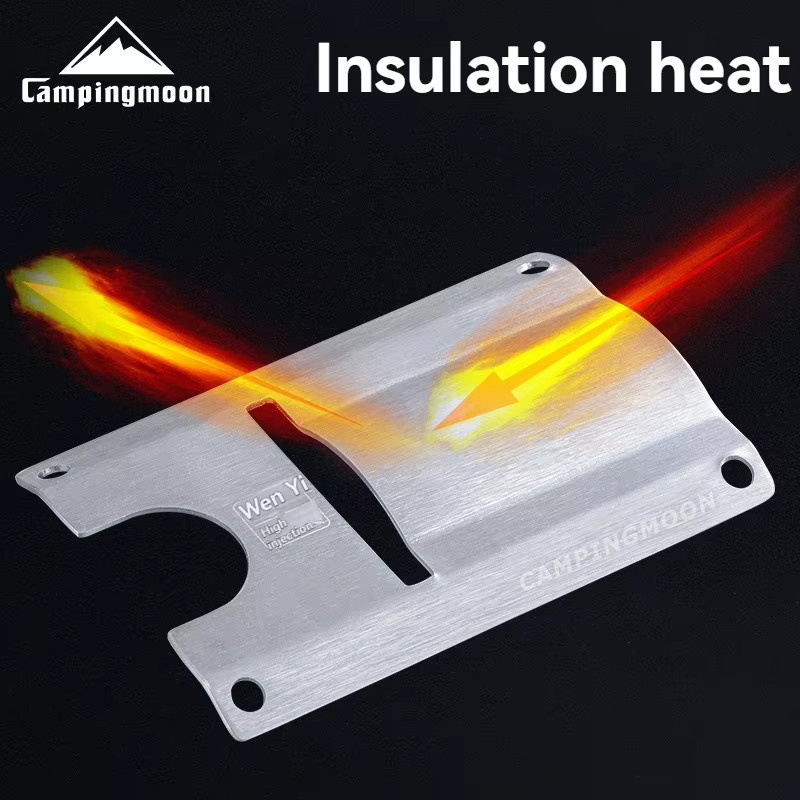 CAMPINGMOON ST-2311/ST-JCB Hitzeschild aus Metall für Gasgrills und Gasherde in Silber - Bild 5