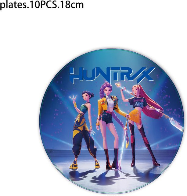 Discover Intime K Pop Dämonenjäger Jungenbands und Mädchengruppen Einweg-Feierkollektion - Bild 1