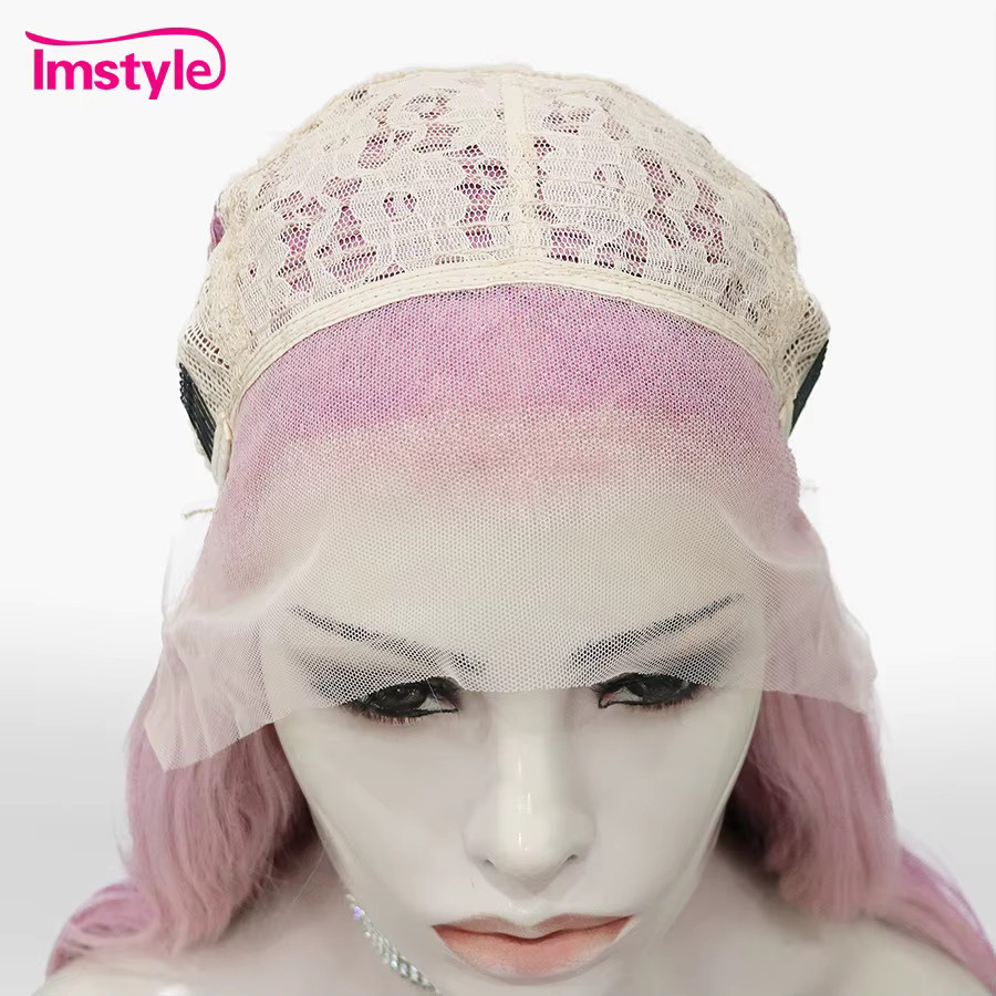Imstyle Perücke, Ombre Rosa, Synthetisch, Lange Wellen, Damen - Bild 2