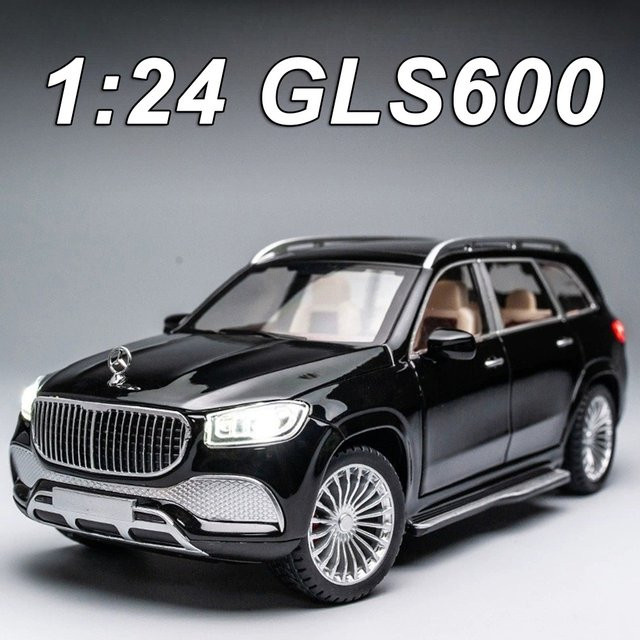 MAKEDA GLS600 GLS63 Miniaturspielzeug, Legierungsdruckautomodell, 1:24, mit Tonlicht und Zurückziehen, Türen geöffnet - Bild 1