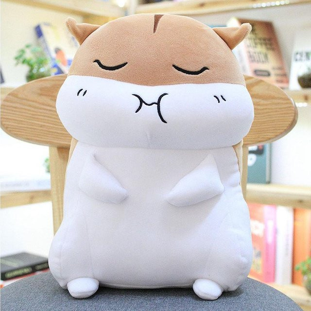 Yiran Health & Beauty Hamster-Stofftier, Plüschtier, 60cm, Braun - Bild 1