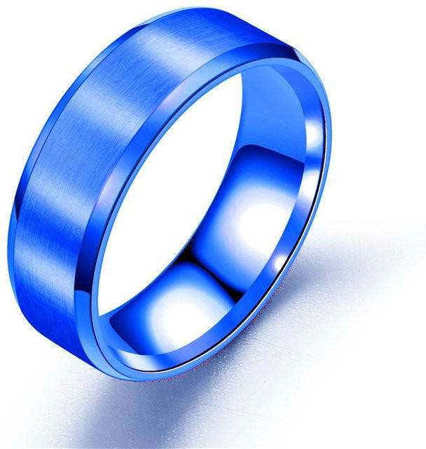 POMOiii Ring Edelstahl, blau, Unisex - Bild 1