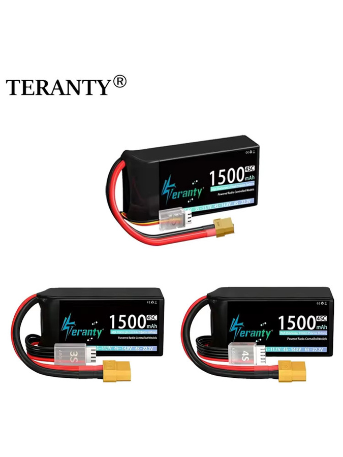TERANTY Lipo-Akku, 1500mAh, für RC Auto Truck Buggy FPV Drohne Helikopter Flugzeug - Bild 5