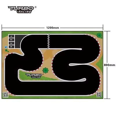 Turbo Racing Track Runway Matte, Mini Fernbedienung Auto Desktop Track - Bild 5