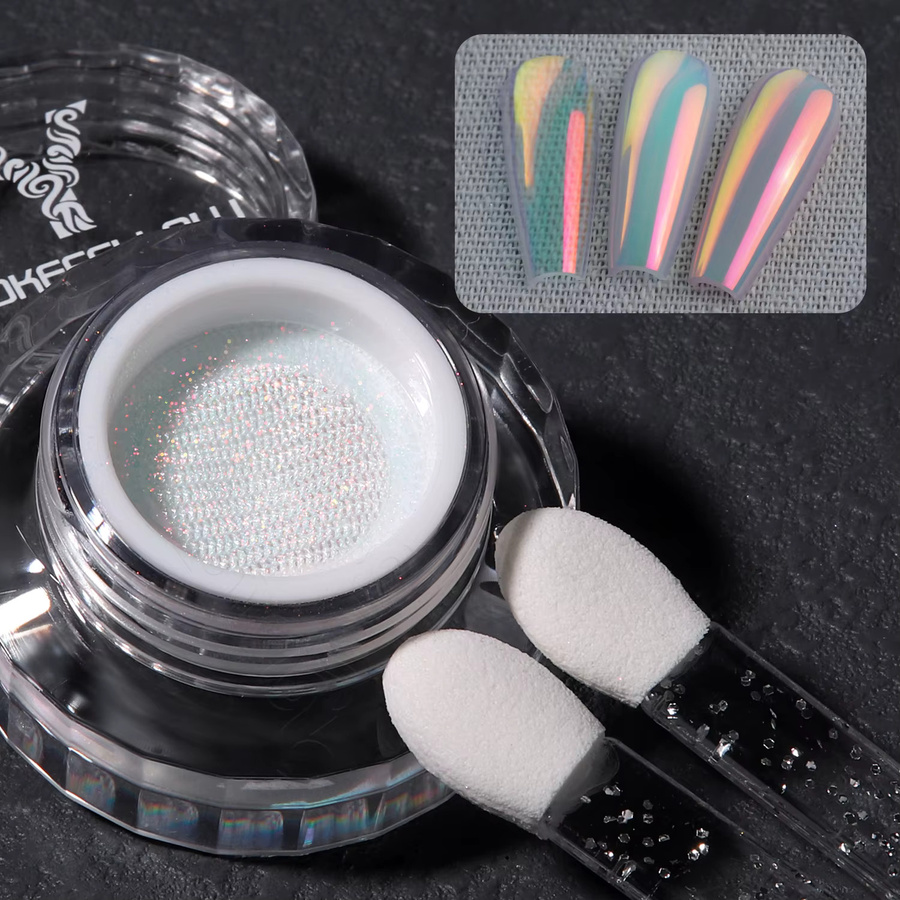 YOKEFELLOW GleamTap Cushion Aurora Chrom-Nagelpuder, Blush Tide - Bild 4