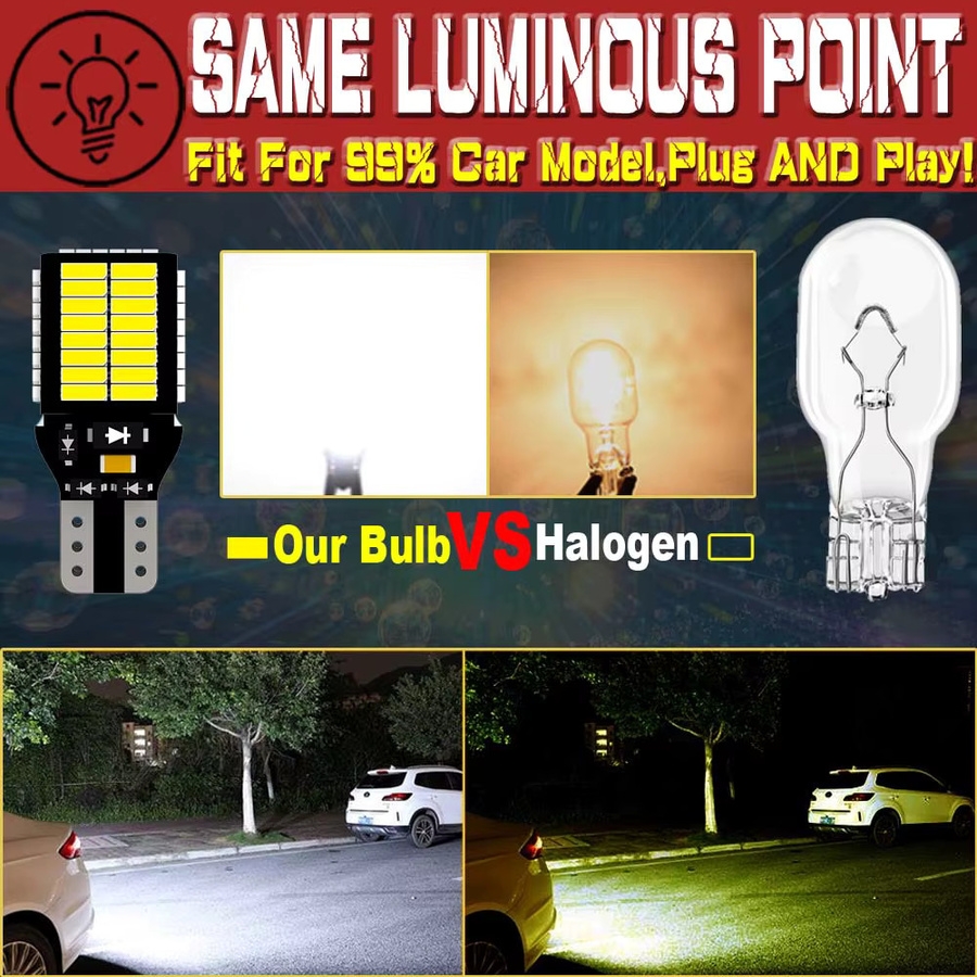 Neallor LED Canbus Rückfahrlichtbirnen W16W T15 921 912 Set für Hyundai I30 IX35 I20 I40 I10 Getz Tucson Accent Creta, 2 Stück - Bild 5