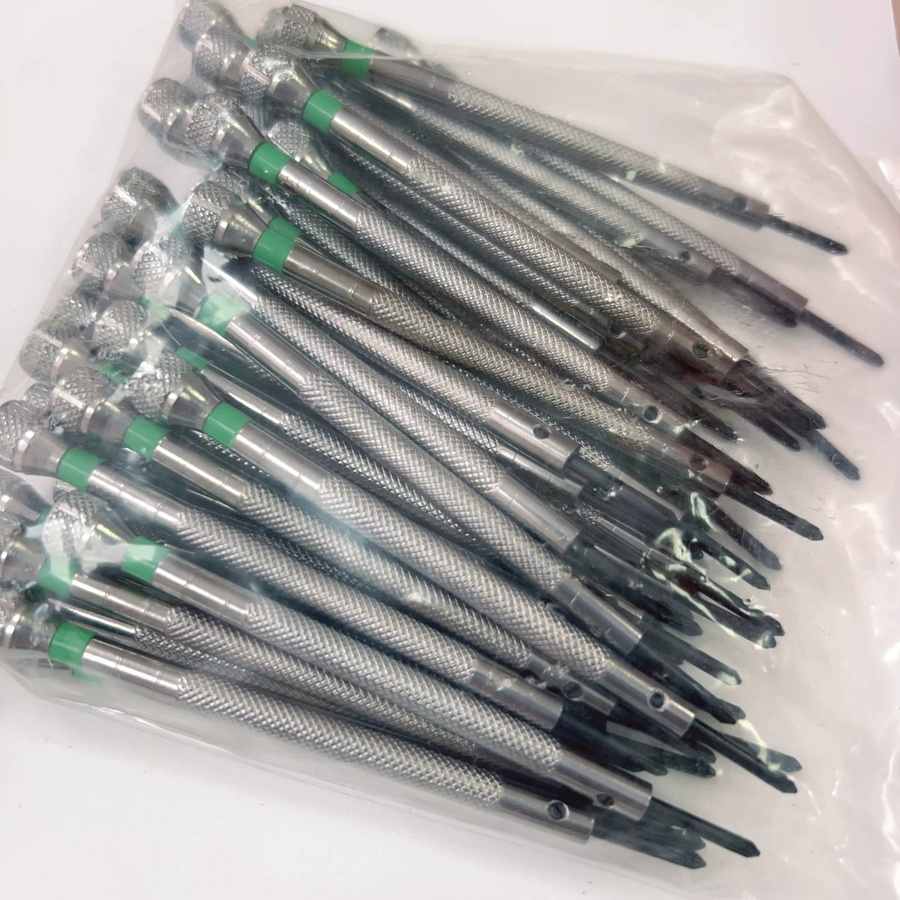 RACDONA Uhrmacherwerkzeug Set mit 20 Stück Flach- und Kreuzschlitz-Schraubendrehern von 0,6mm bis 2,0mm - Bild 4