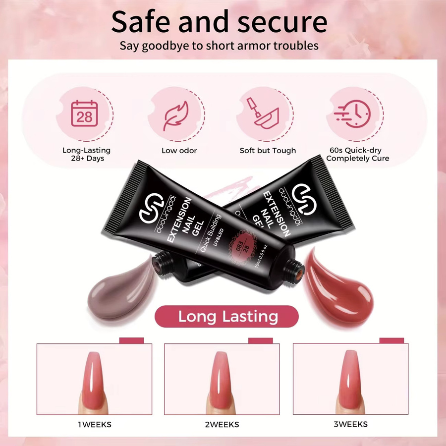 DUOLINGDAI Poly-Gel Nagelverlängerung, 4 Farben, Herren - Bild 4