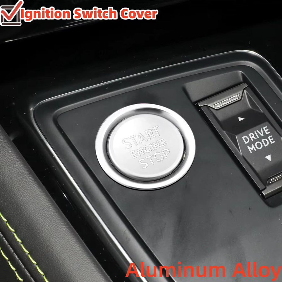Start-Stopp-Knopf Abdeckung aus Aluminiumlegierung für Peugeot 5008 3008 408 508L 2008 308 4008 Zubehör - Bild 3