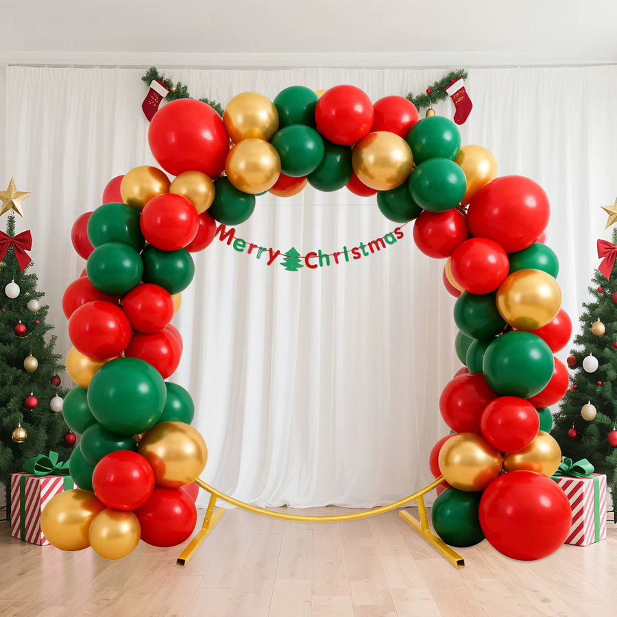 HGTUGO Runder Metall-Hochzeitsbogen in Gold, 2m Ballonständer für Hochzeiten, Geburtstage und Dekorationen - Bild 2