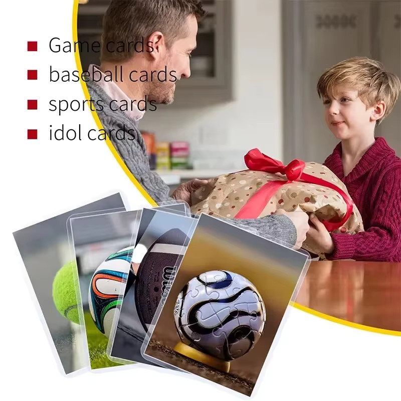 Transparente Kartenhüllen aus PVC-Hartplastik für Sammelkarten, 3 x 4 Zoll - Bild 2