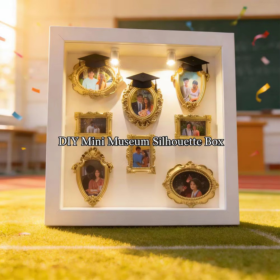 KITPIPI DIY Shadow Box Rahmen Mini Memory Display Kit als kreatives Fotoalbum in Multicolor - Bild 3