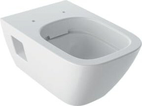 Geberit Wand-WC Renova Plan Tiefspüler in Weiß mit Rimless-Technologie und KeraTect-Beschichtung, B/T/H: 54,0 x 35,0 x 35,0 cm
