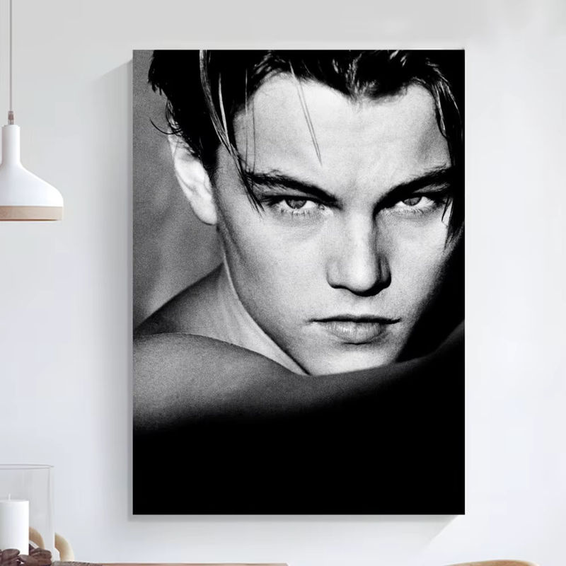 Selbstklebendes Leonardo DiCaprio Young Poster als moderne Wandkunst in HD-Qualität, mehrfarbig, Hochformat, 25 x 20 cm - Bild 2