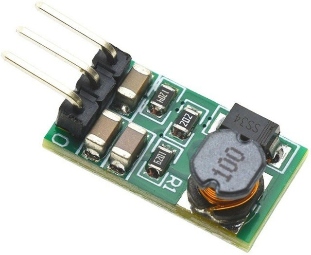 Mini-Buck-Leistungsmodul Konverterplatine 5–40 V auf 3/3,3/3,7/5/6/7,5/9/12 V 1 A in Grün für DIY-Elektronik - Bild 1