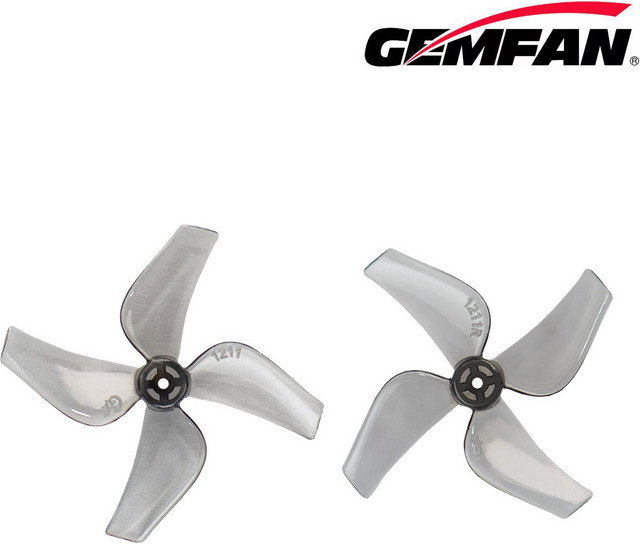 Gemfan 1211-4 4-Blatt-PC-Propeller, 4 Paar, Grau, Kunststoff - Bild 1