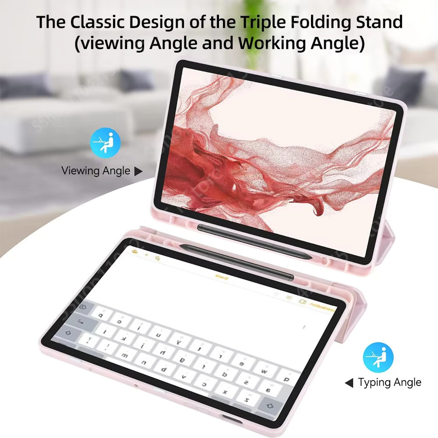 Offizielle Samsung Flüssigsilikon-Hülle für Galaxy Tab S11 S10 S9 S8 Ultra S7 S6 Lite A9 A11 FE Plus 11 13.1 in Blau und Pink - Bild 2