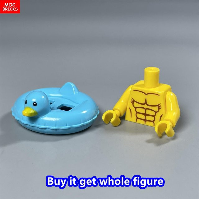 Yiran toy MOC Bausteine Schwimm Rettungsring Anzug Figur, Zubehör, ab 6 Jahren - Bild 1