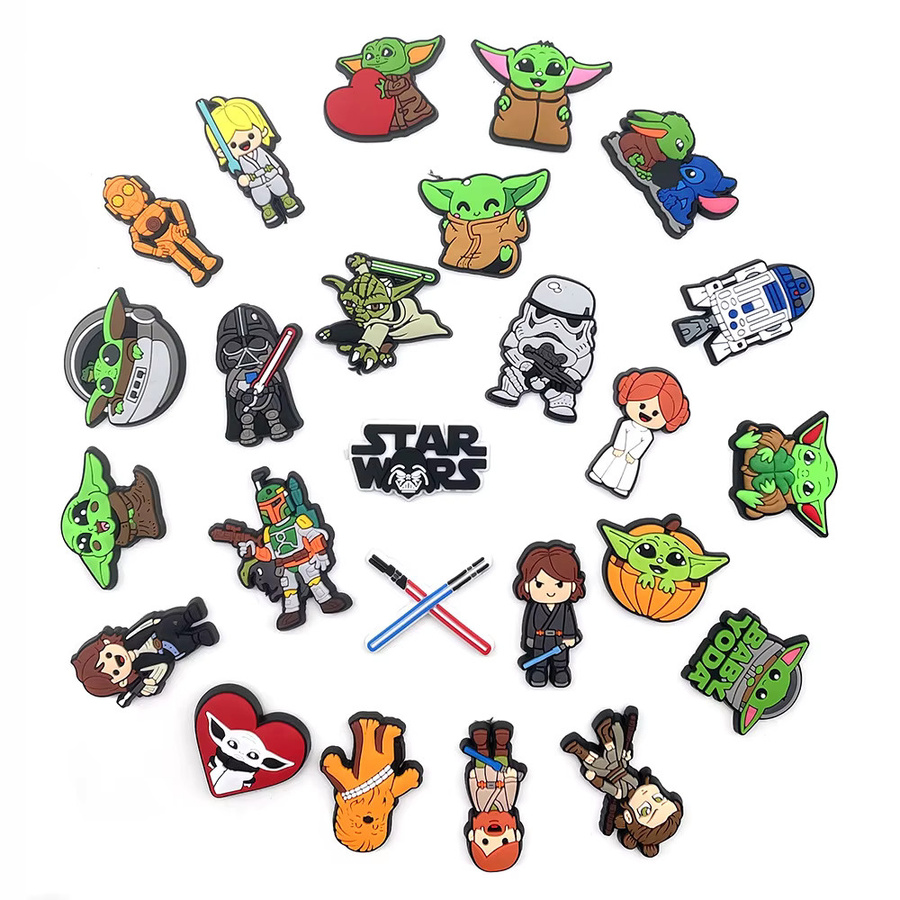 Star Wars Charms, 25 Stück/Set, Anime, PVC - Bild 4