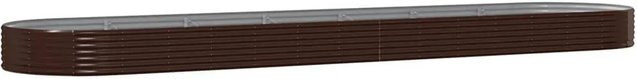 Furnicato Hochbeet aus verzinktem Stahl in Braun, B/T/H: 600 x 140 x 36 cm - Bild 1