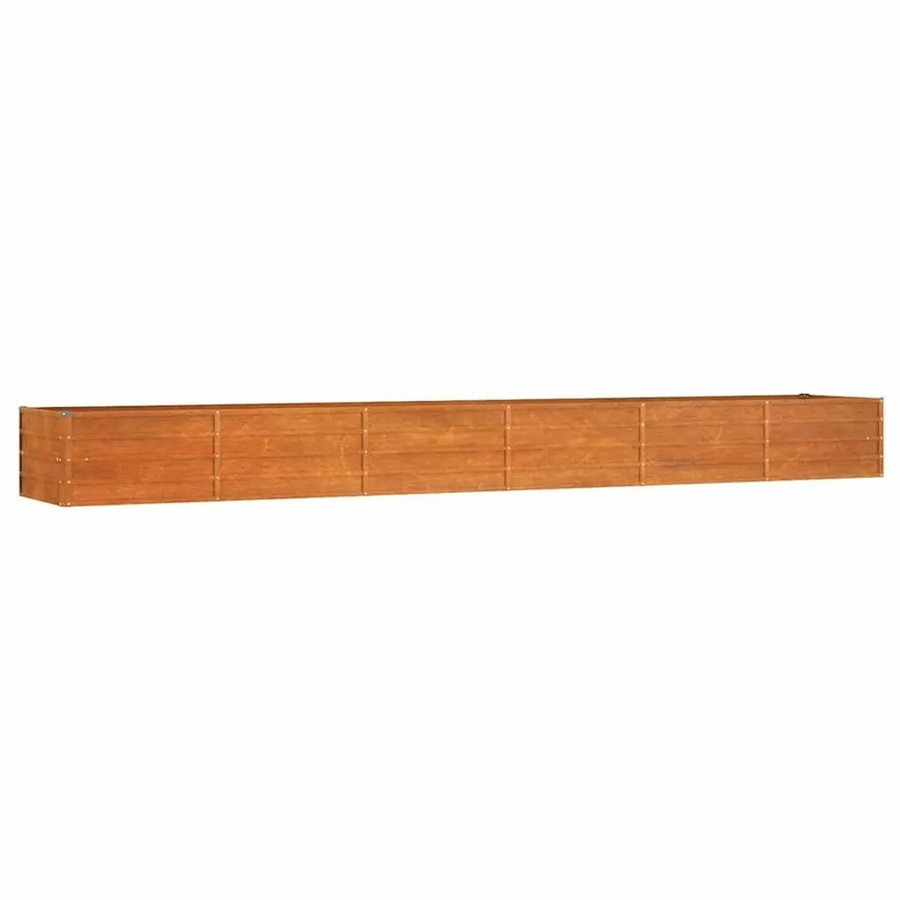 vidaXL Hochbeet aus Cortenstahl in Braun, B/T/H: 480 x 80 x 45 cm - Bild 2