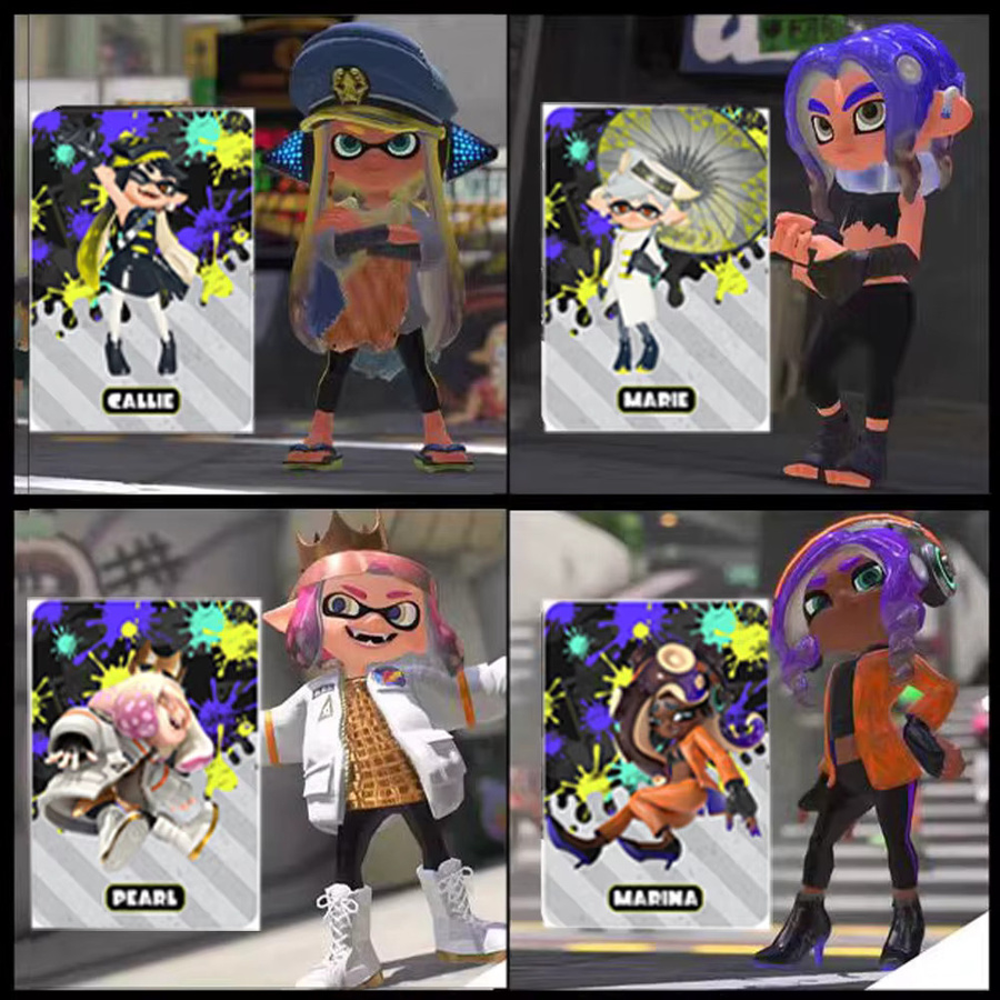 Bandai Splatoon Shiver Big Man Frye Pearl Marina Callie Marie NFC-Tag-Karte, Sammelkarte, Zubehör - Bild 3
