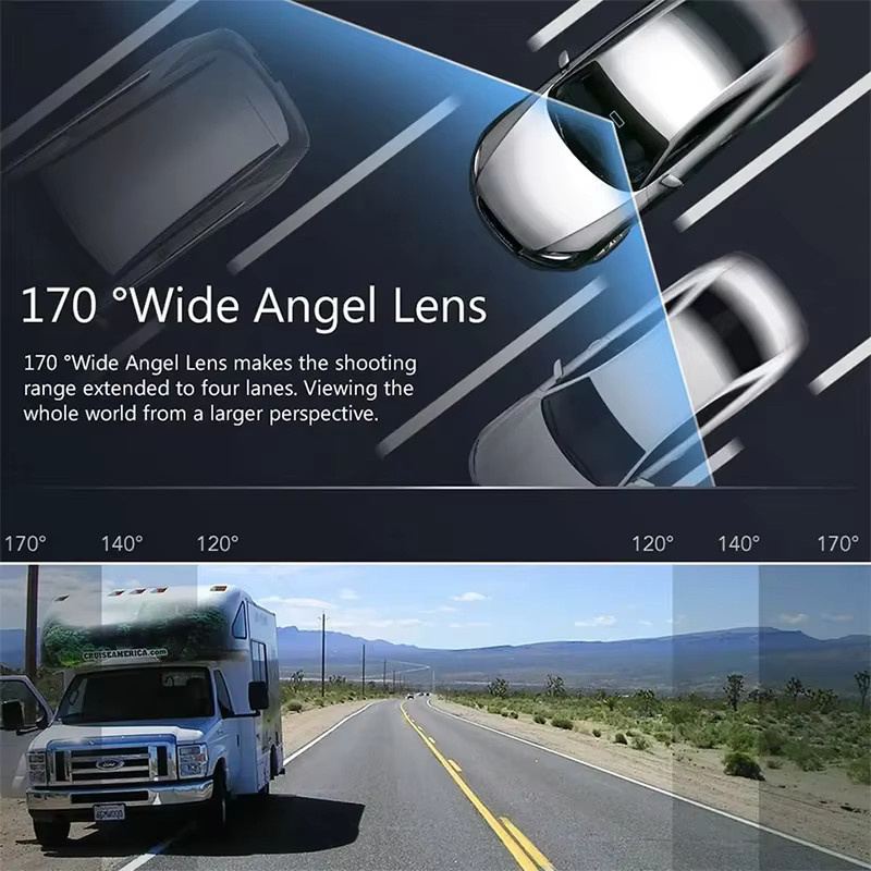 First Safe USB-Dashcam mit 720P HD-Auflösung, ADAS, 170 Grad Weitwinkel und HDR/WDR Nachtsicht für Android-Autoradios in Schwarz - Bild 4