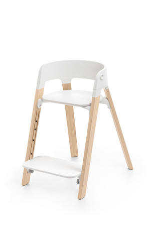Stokke Steps Hochstuhl in White Natural