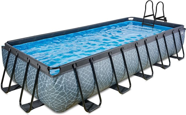 EXIT Stone Pool in Grau mit Filterpumpe, B/T/H: 540 x 250 x 100 cm - Bild 1