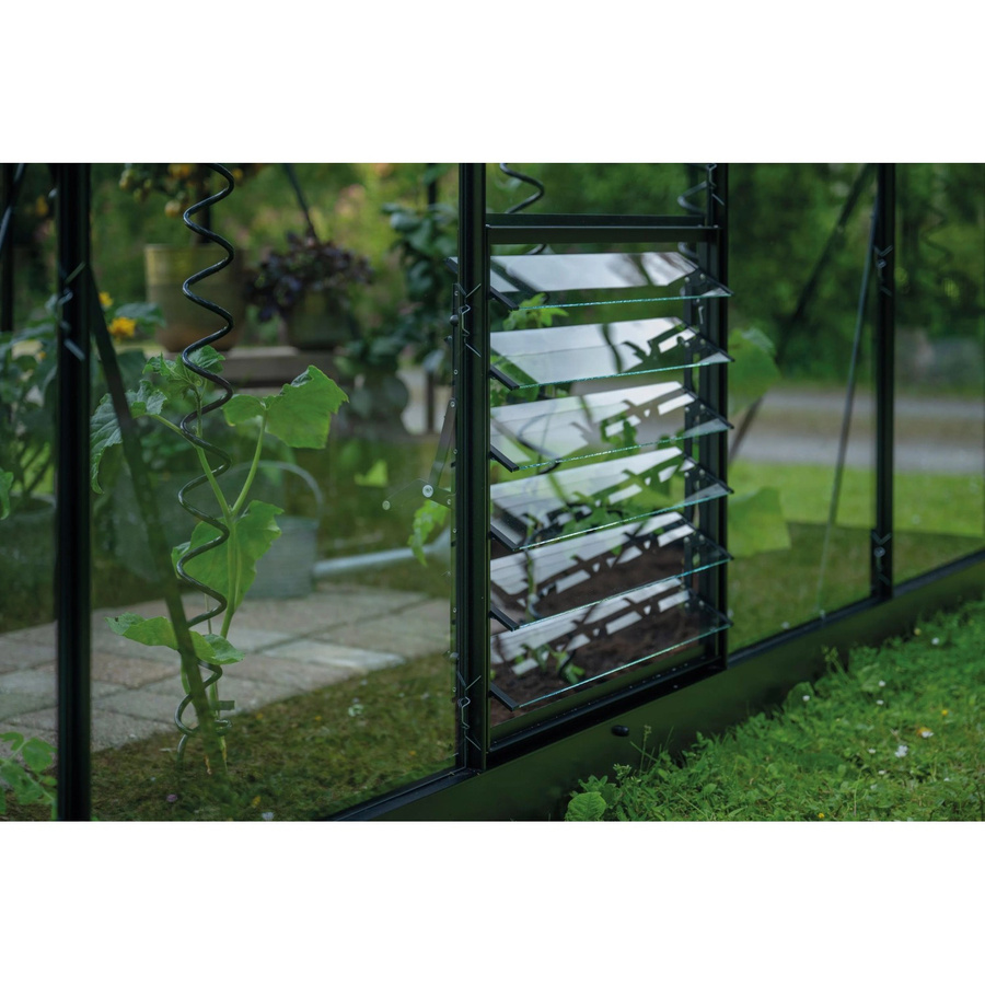 Halls Lamellenlüfter-Set Qube Square/Lean-To in Schwarz, B: 61 cm, H: 188 cm - Bild 2