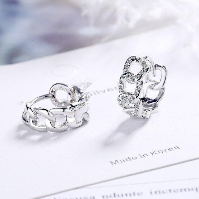 Ohrringe 925 Silber, Zirkonia, Damen - Bild 1