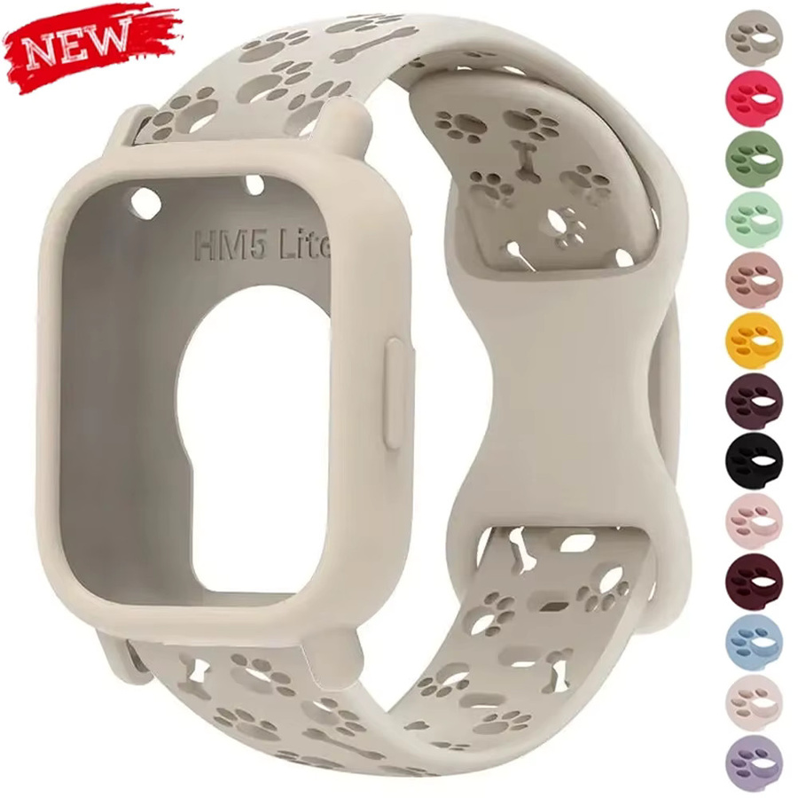 Geekthink Uhrenarmband Silikon, Hundepfoten, Redmi Watch 5 Active/Lite - Bild 5