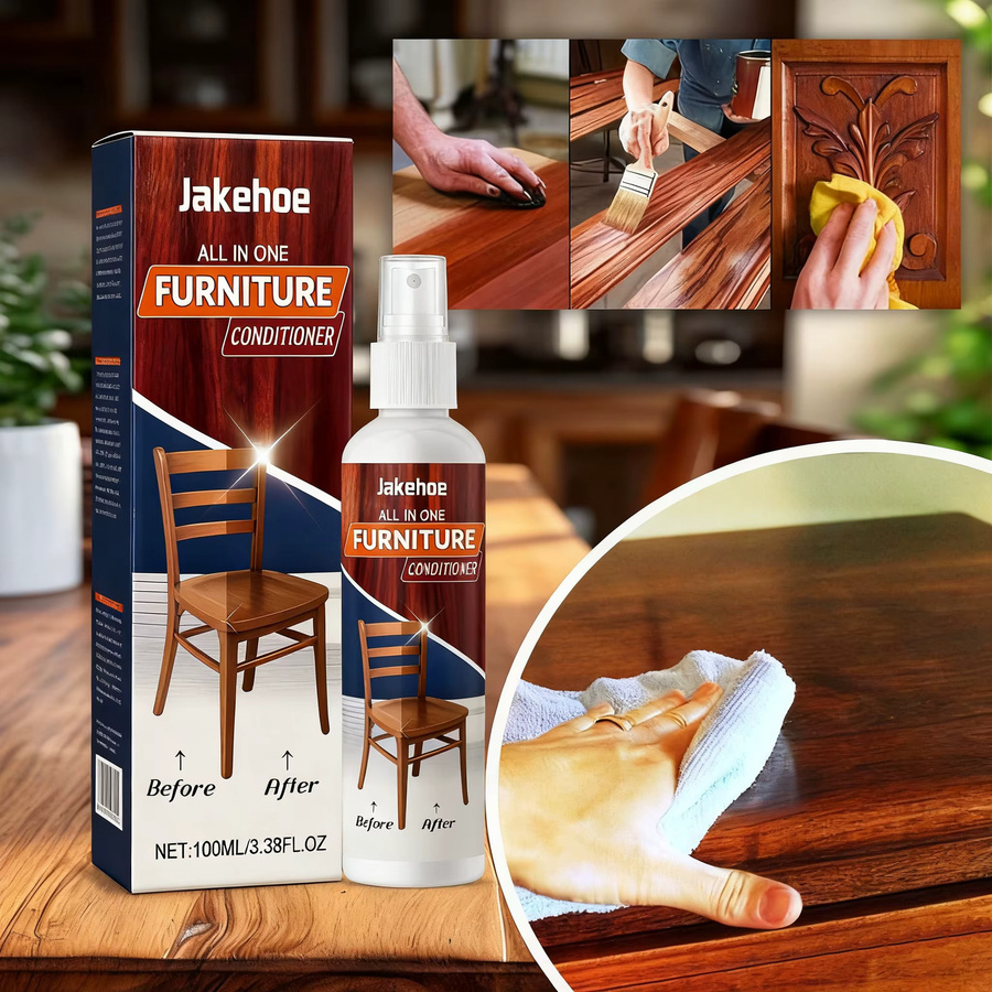JAKEHOE Holzpflege-Polierspray Multicolour 100 ml zur Wiederherstellung des natürlichen Glanzes und als wasserdichter Möbelpolierer - Bild 5