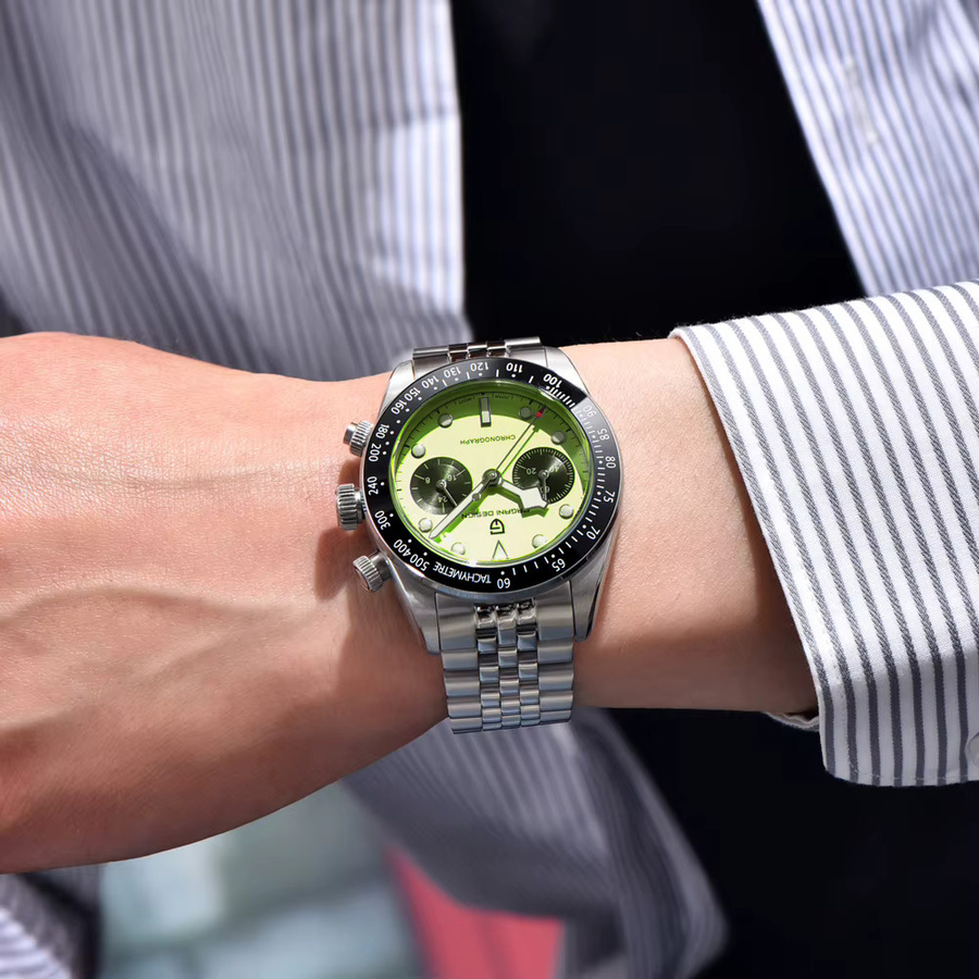 PAGANI DESIGN Chronograph, Quarz, Edelstahl, Silber, Herren - Bild 2