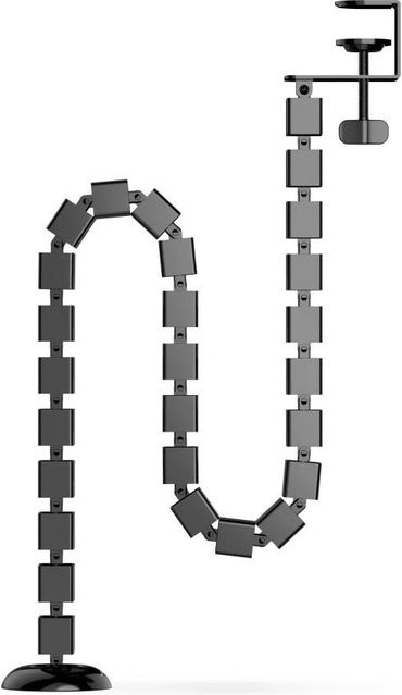 uRage Flexible Kabelführung Spine Kabelkette zum Klemmen, Schwarz, Länge: 130 cm - Bild 1