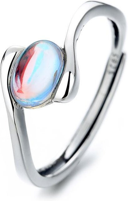 Ring 925 Silber, Mondstein, Damen - Bild 1