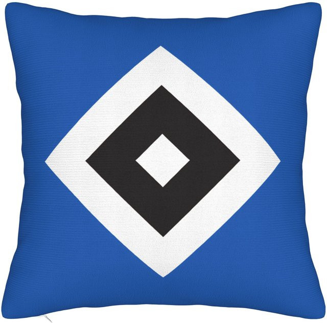 JMG Clothing HSV Fußball Kissenbezug aus Polyester in Blau, B/B/H: 40 x 40 x 0 cm - Bild 1