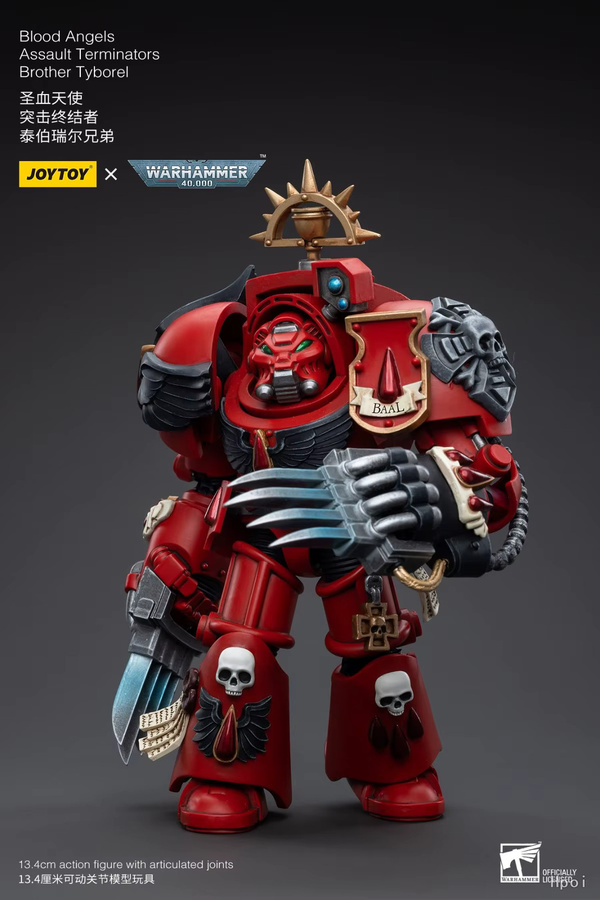 JOYTOY Warhammer 40K Blood Angels Assault Terminators, Actionfiguren, Modellspielzeug, 1/18 - Bild 2