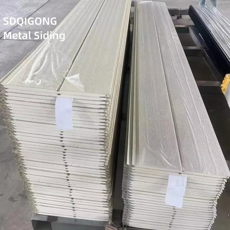 Dekorative isolierte Metall-Polyurethan-Sandwichplatte für Außenwände und Dächer, Dicke: 16 mm - Bild 2