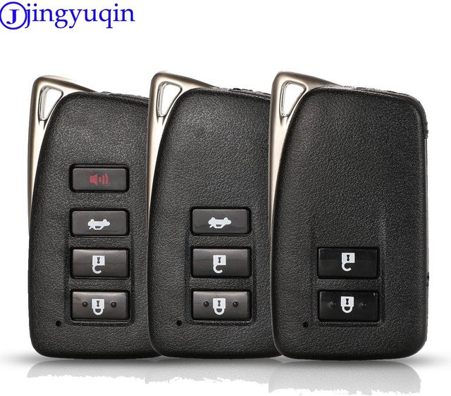 Jingyuqin Smart Auto Schlüssel Gehäuse für Lexus ES350 IS ES GS NX RX GX GS300 GS350 IS250 ES250 NX200 mit 2 3 oder 4 Tasten in Schwarz - Bild 1