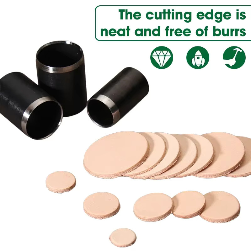 Runder Lederlocher Set aus Metall mit 15 Größen und Aufbewahrungskoffer für DIY-Bastelarbeiten - Bild 4