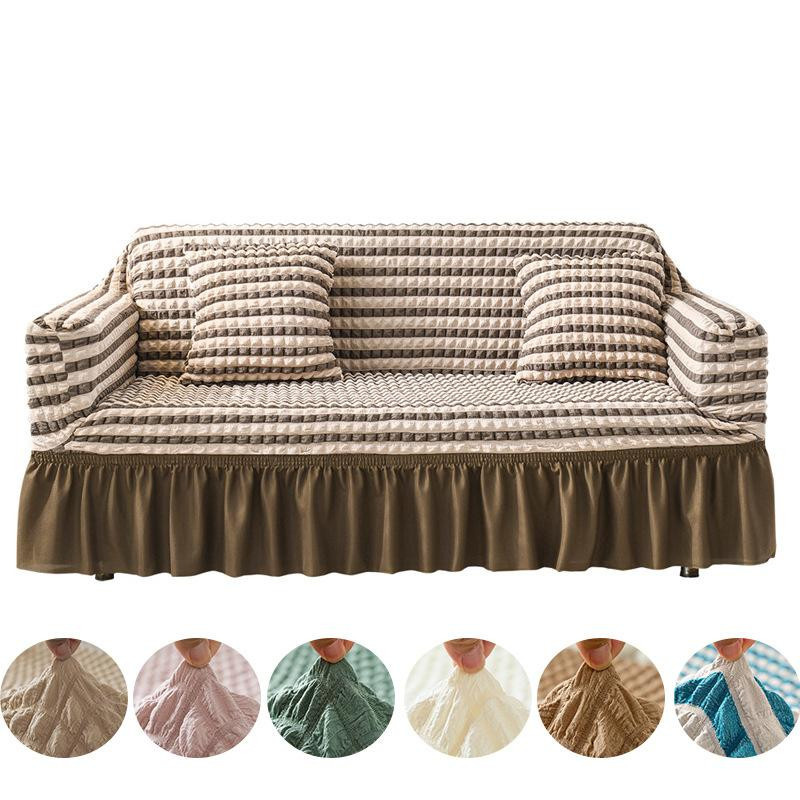 Acesor Stretch-Jacquard-Sofabezug für Sessel und Sofas aus Polyester und Elasthan, Cushion Cover B/H: 45 x 45 cm - Bild 3
