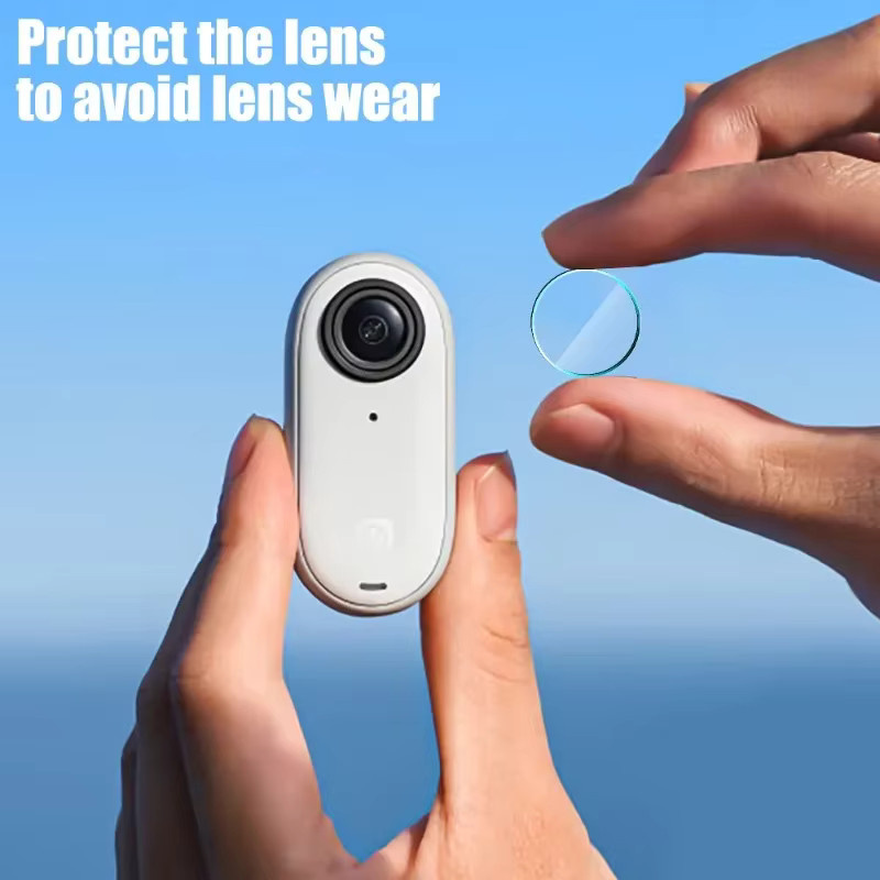 Insta360 Kameraschutz aus gehärtetem Glas für Insta360 GO 3 und GO 3S Action-Kameras, transparent, kratzfeste Schutzfolie für Bildschirmlinse - Bild 4